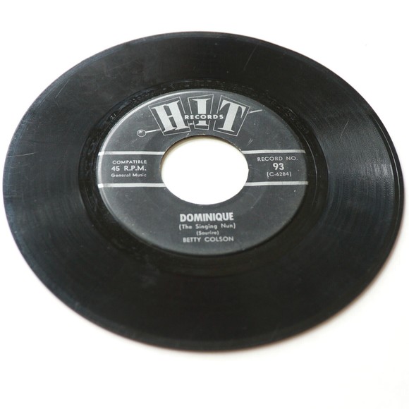 Betty Colson / Tom Tripp 45 rpm Vinyl Dominique / Since I Fell For You 7" Single - Picture 8 of 10
